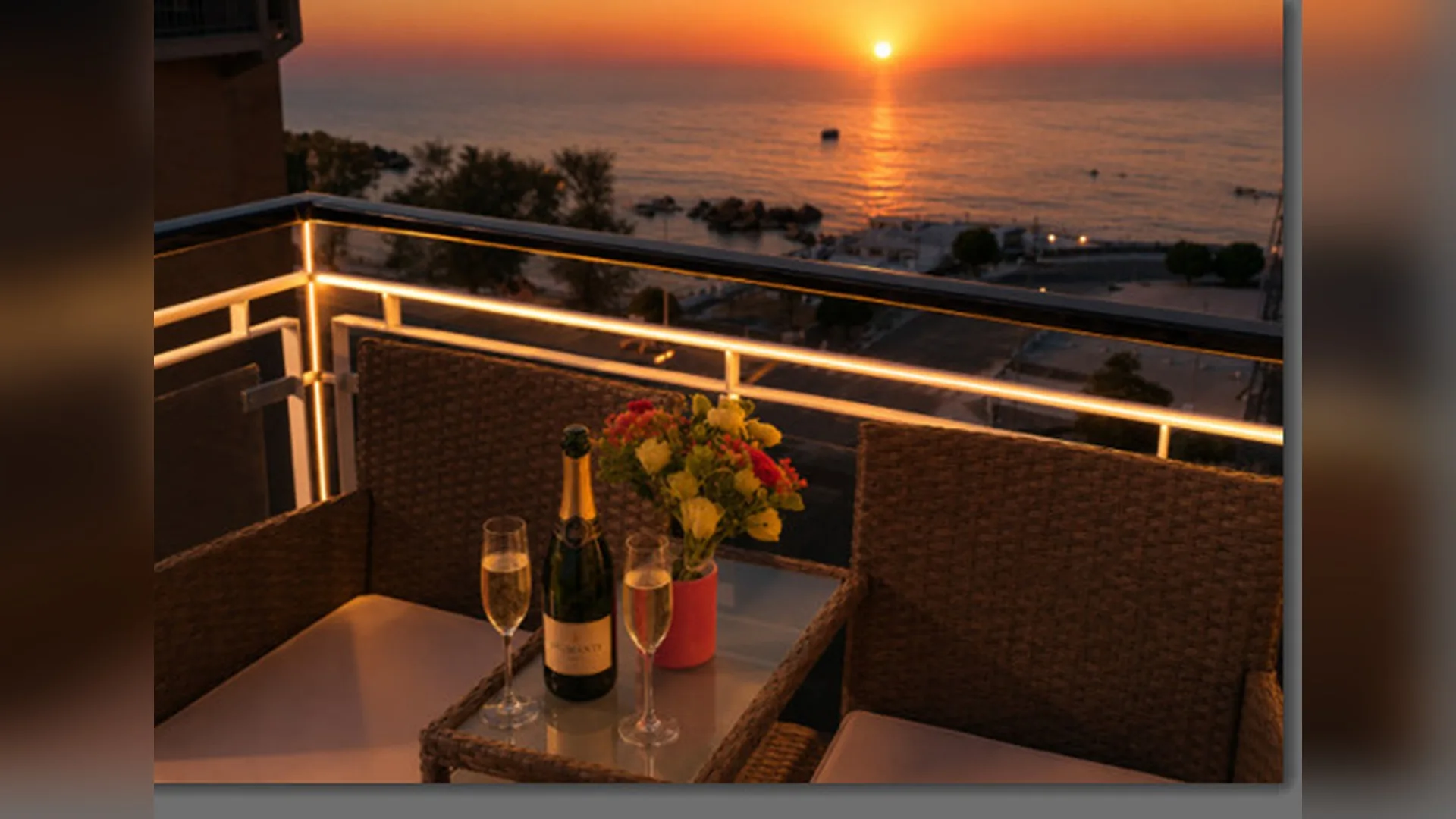 Balcone al tramonto — B&B Cielo Stellato, Salerno