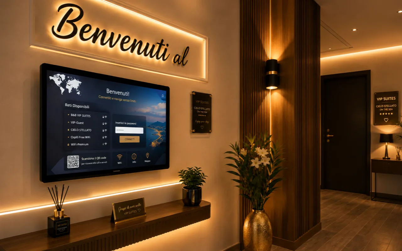 Ingresso e reception del B&B Cielo Stellato