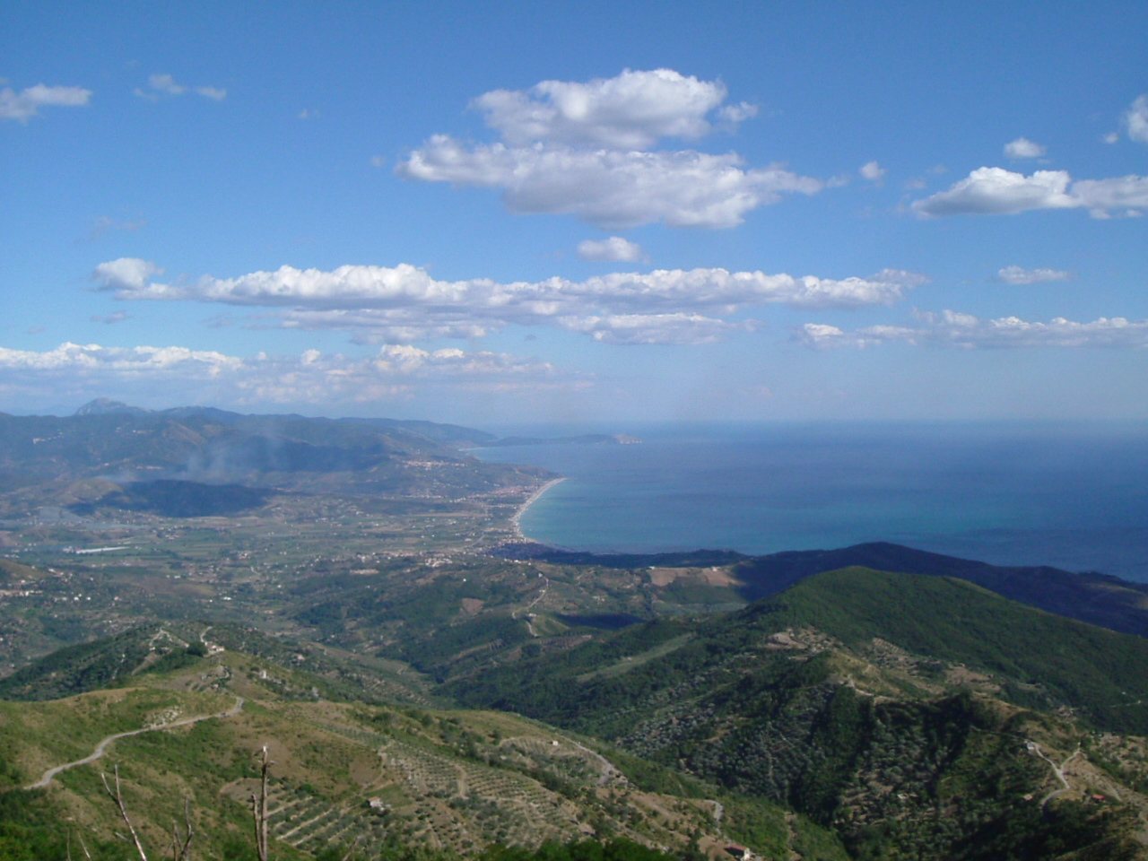Panorama sulla costa del Cilento