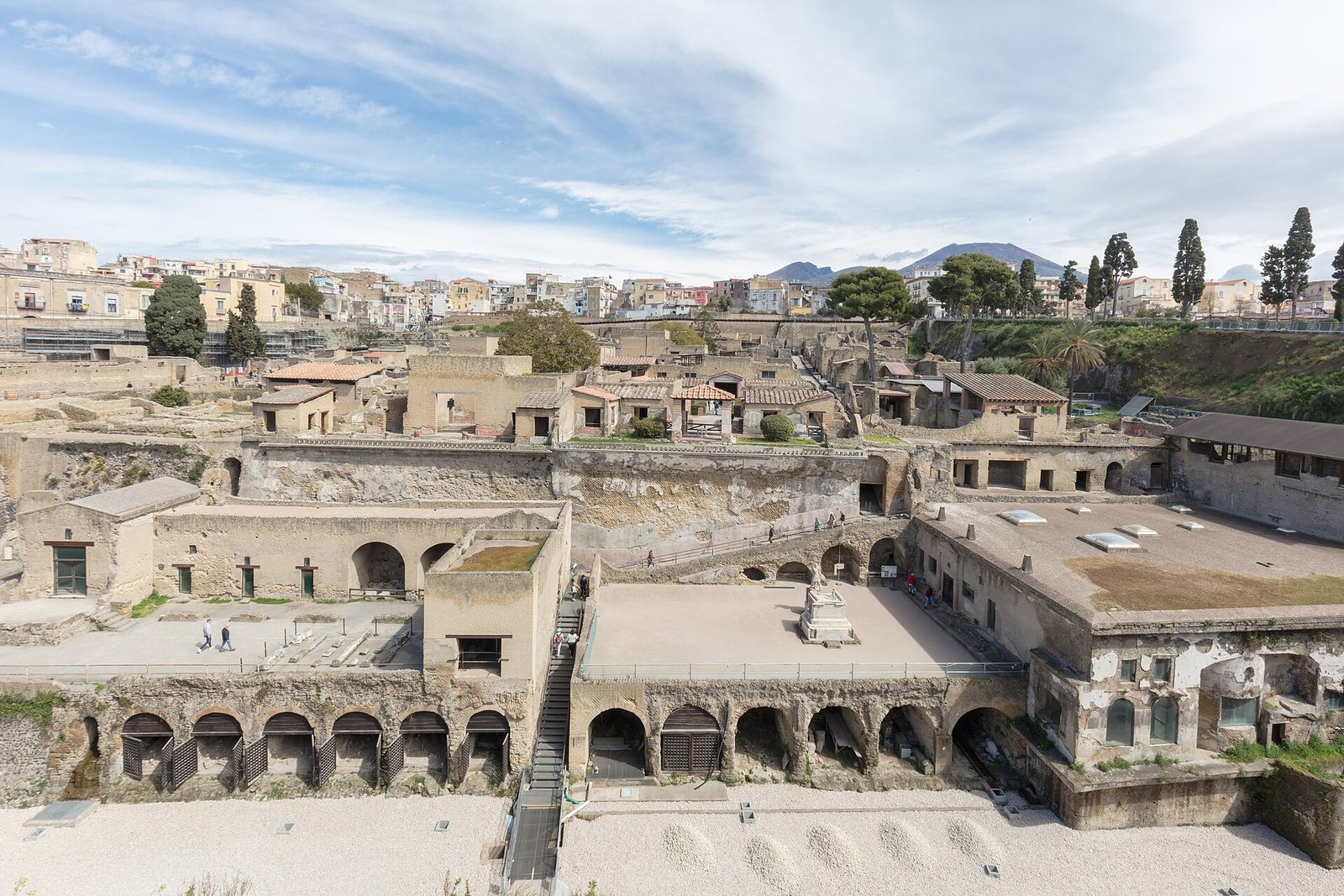 Panoramica degli scavi di Ercolano