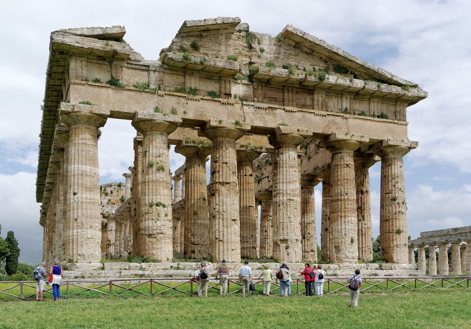 Colonne doriche di un tempio di Paestum